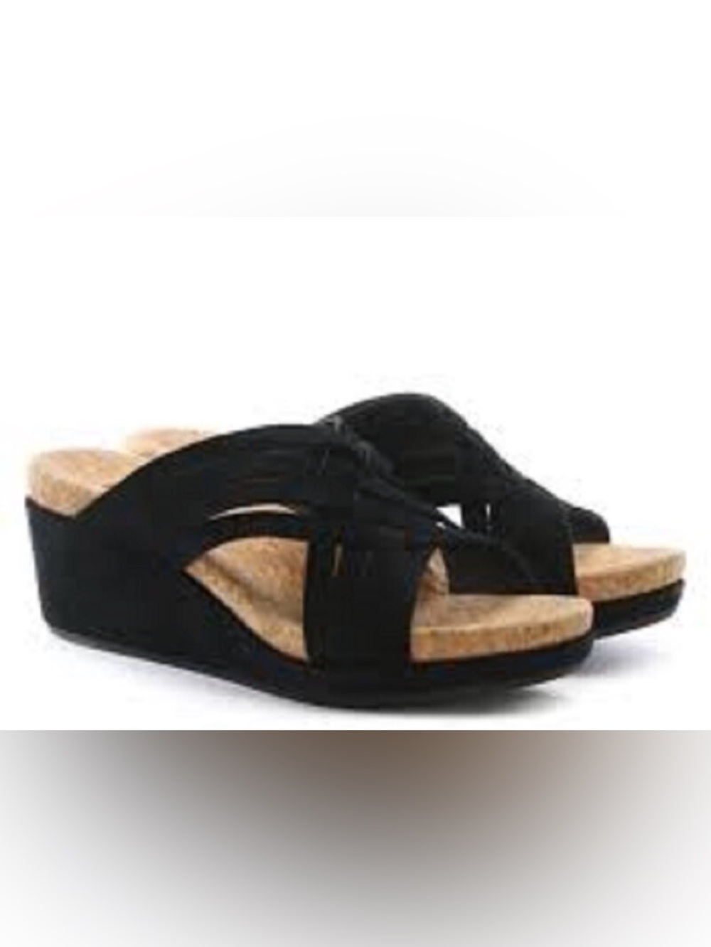 UGG “Lilah” Wedge Sandal Color Black Suede | Women’s Size US 8 /EUR 39